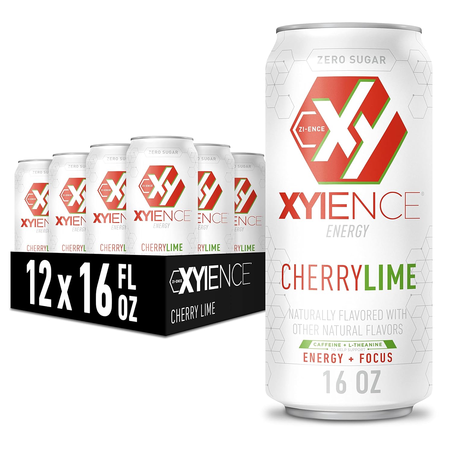 230527215302679_1 XYIENCE Energy Drink | Cherry Lime | Sugar Free | Zero Calories | Natural Flavors | Vitamin Fortified | 16 Ounce (Pack of 12) - Image 1